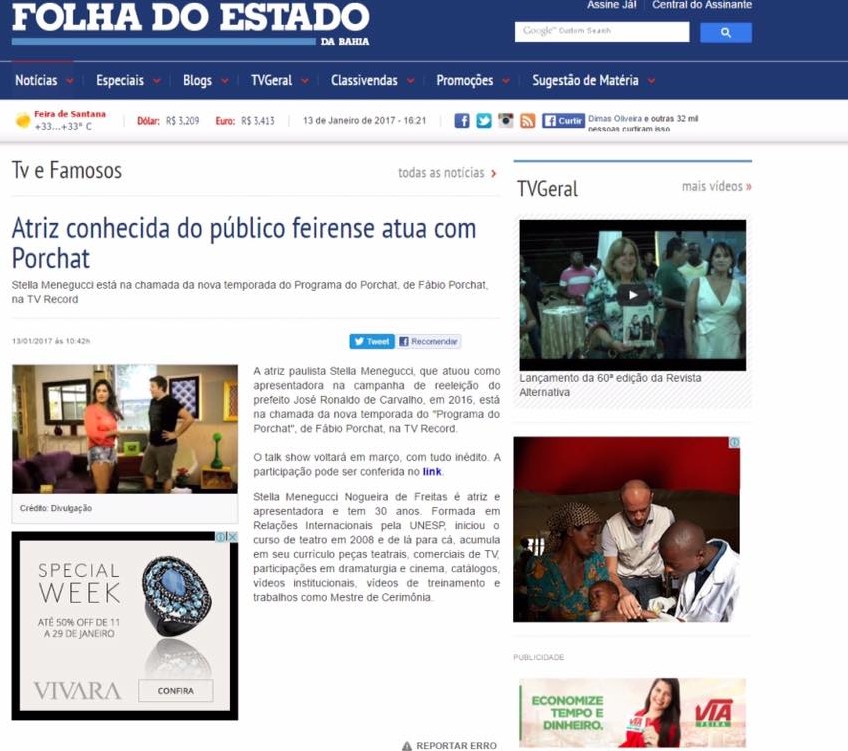 JORNAL ESTADO DA BAHIA